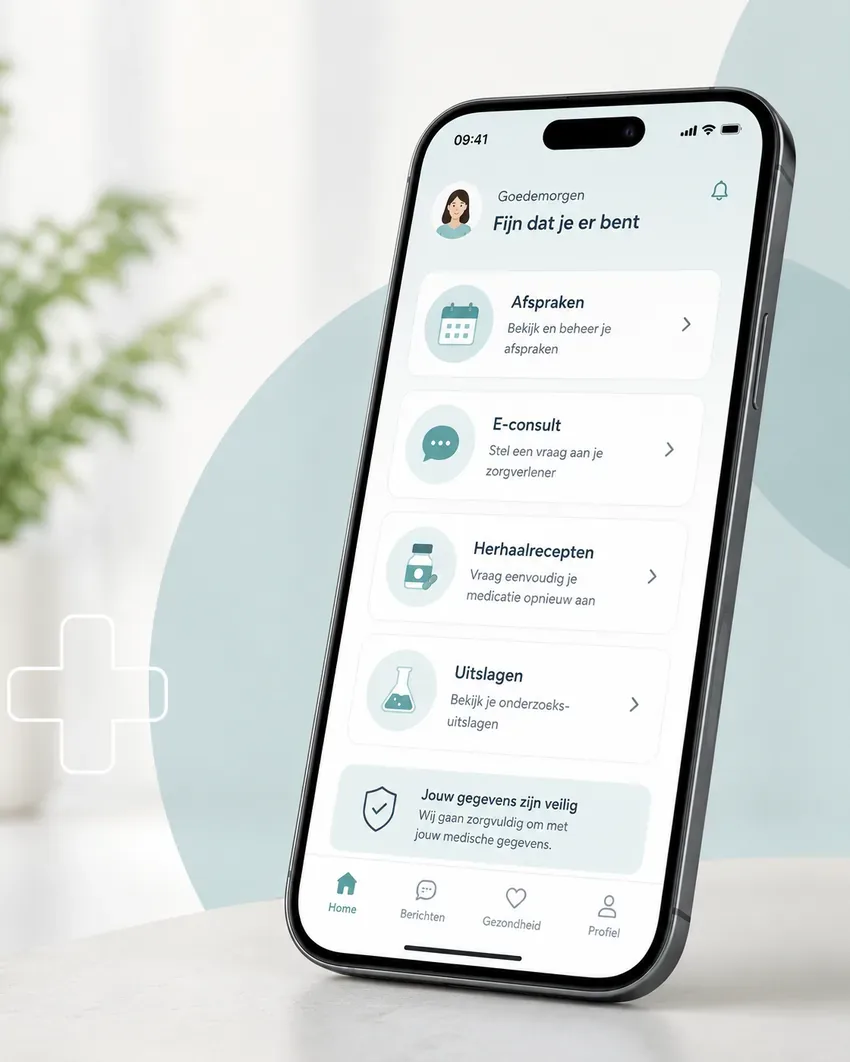 MedGemak app op smartphone